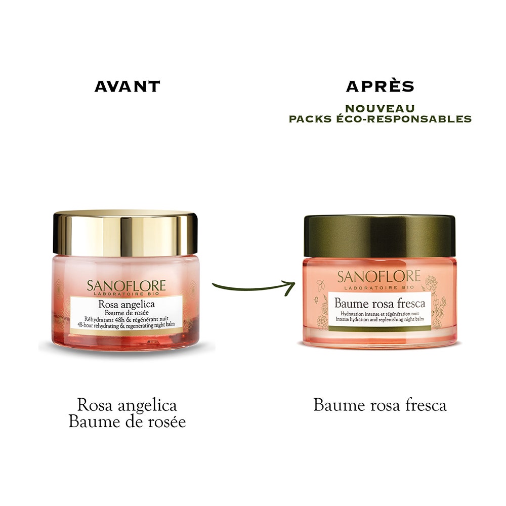 Crème Hydratante visage bio en baume Rose de Damas bio 50ml Rosa Sanoflore