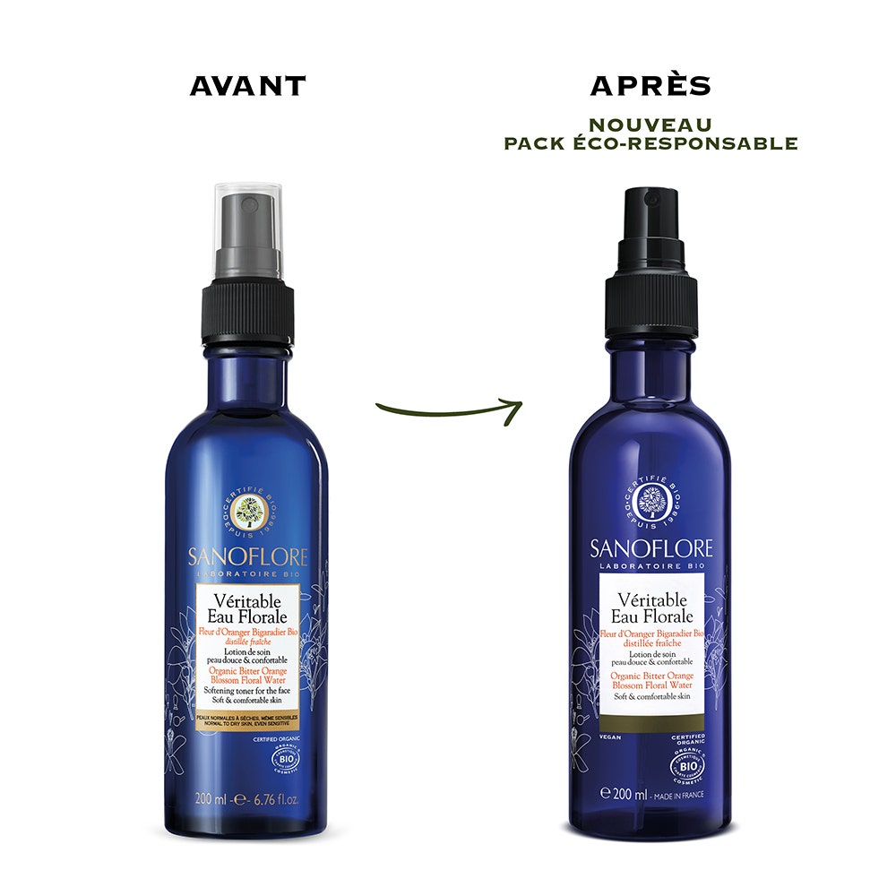 Lotion de soin Fleur Oranger Certifiee Bio 200ml Eaux Florales Sanoflore