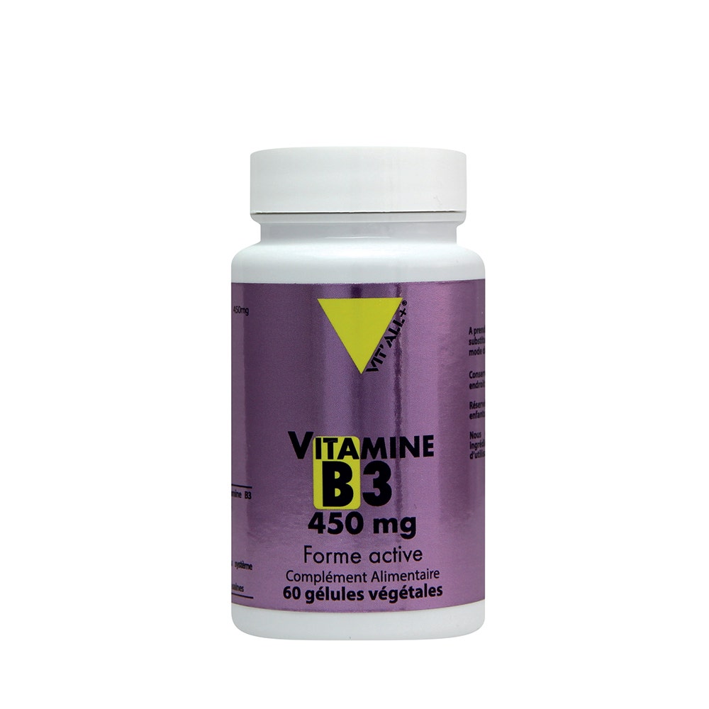VITAMINE B3 450mg 60 gélules Vit'All+