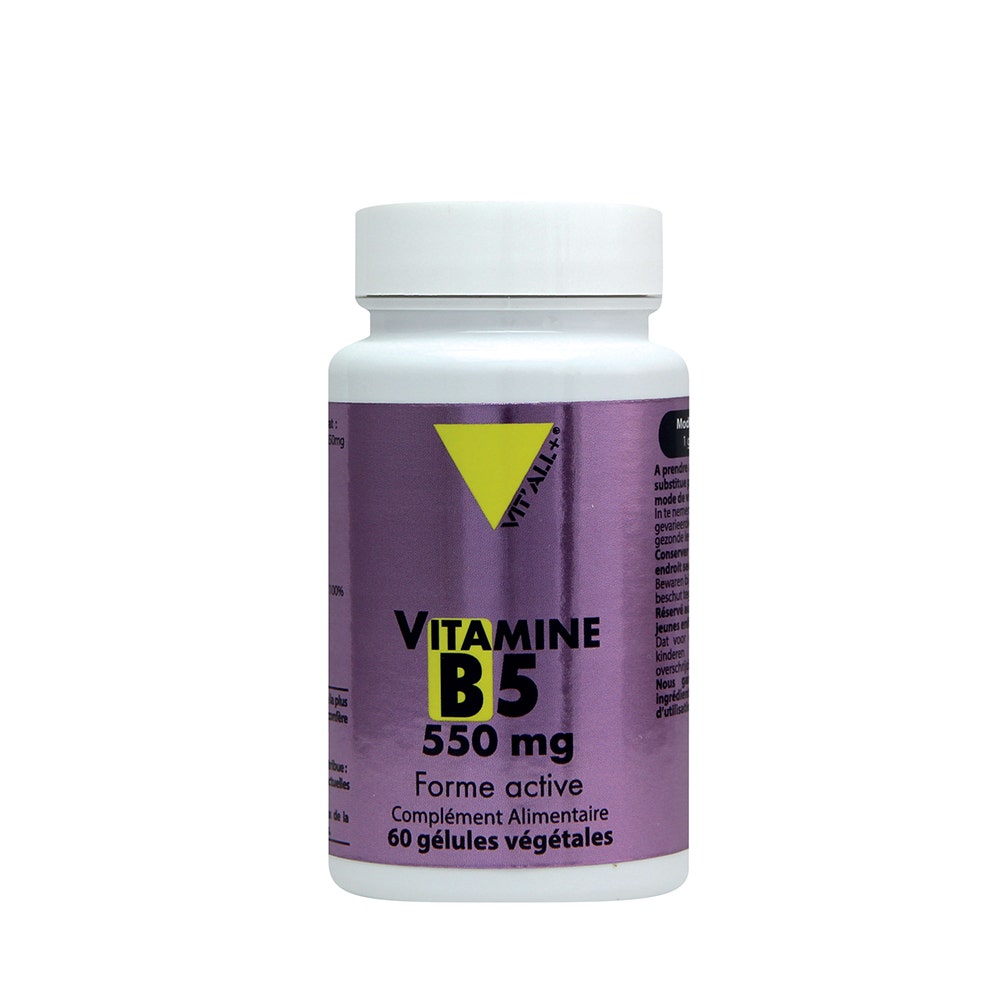 Vit'All+ VITAMINE B5 550mg 60 gélules