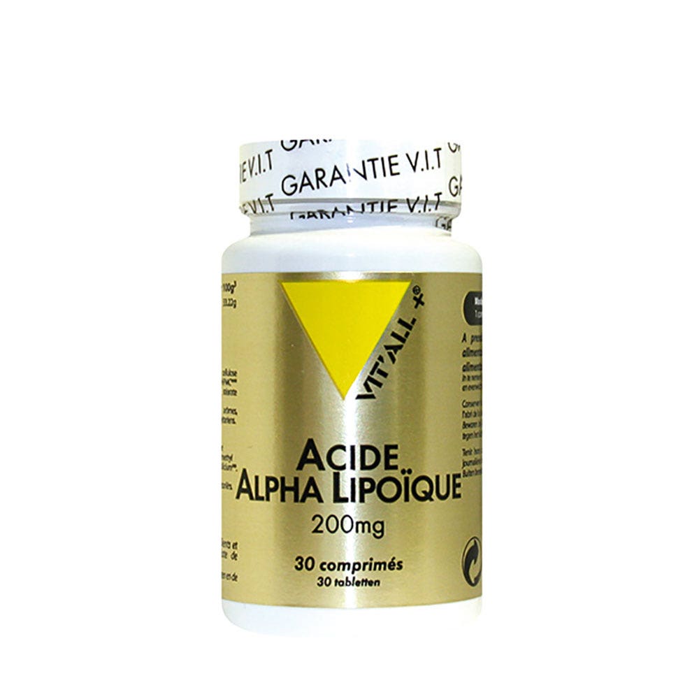 Vit'All+ Acide Alpha Lipoique 200mg 30 Comprimés