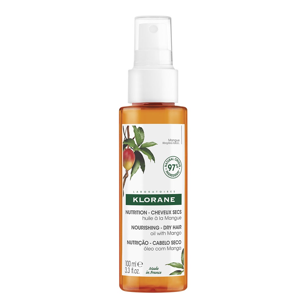 Huile Nutrition Cheveux Secs 100ml Mangue Klorane