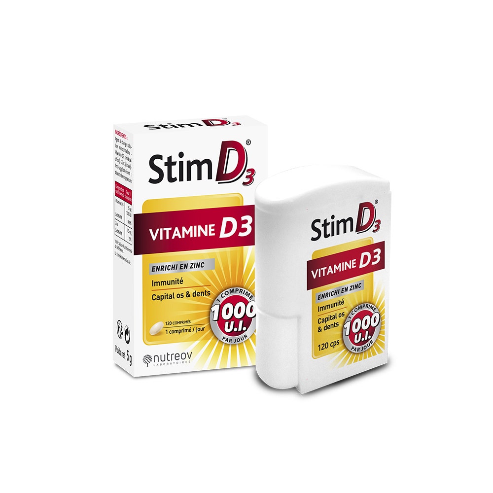 Vitamine D3 120 comprimés Stim D3 Nutreov