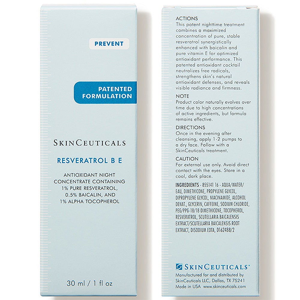 Resveratrol B E Concentre Antioxydant De Nuit 30 ml Prevent Skinceuticals
