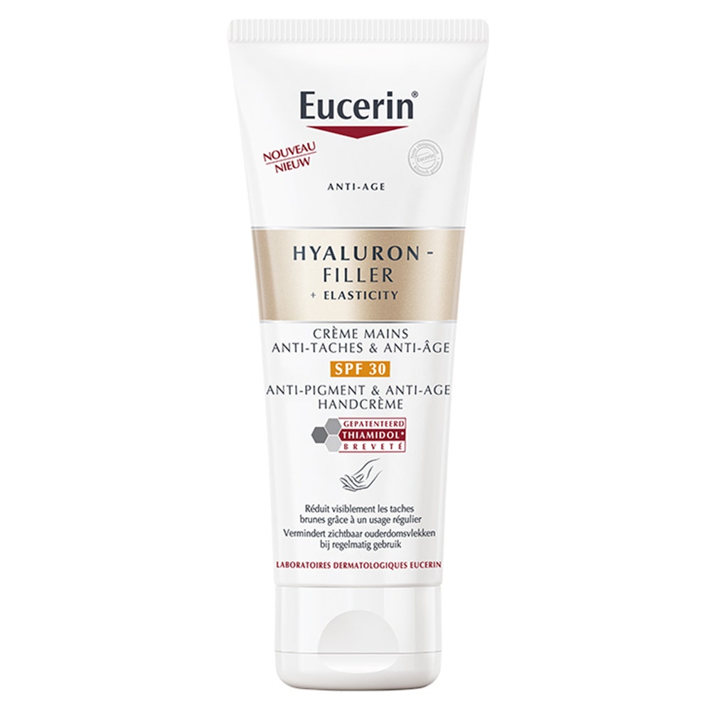 Crème Mains Anti-taches & Anti-âge 75ml Hyaluron-Filler + Elasticity Eucerin