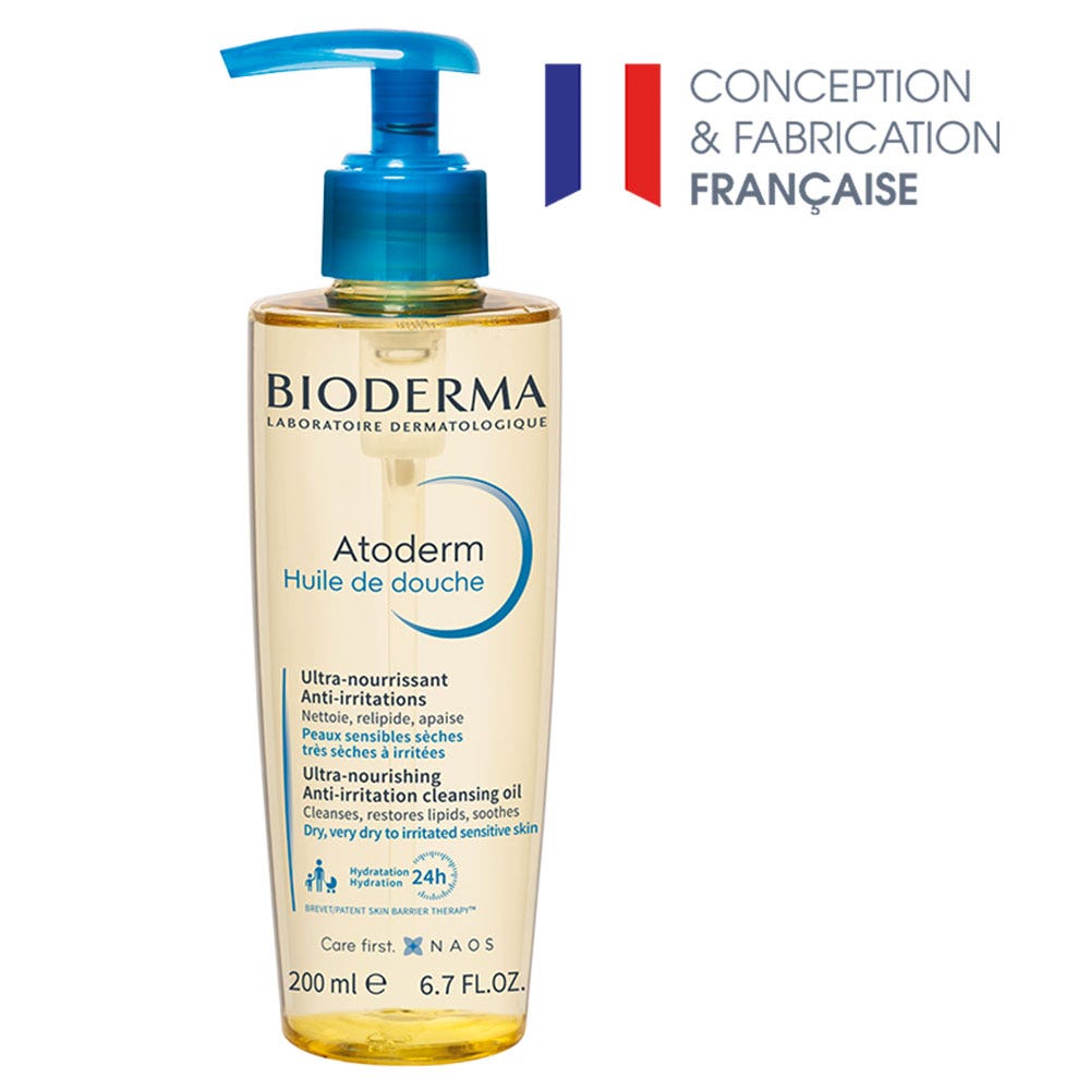 Bioderma Atoderm Huile de Douche Peaux Très Sèches à Atopiques 200ml