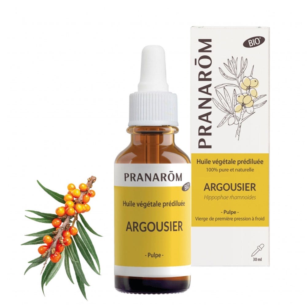 Huile végétale d'ARGOUSIER BIO 30ml Les Huiles Végétales Pranarôm