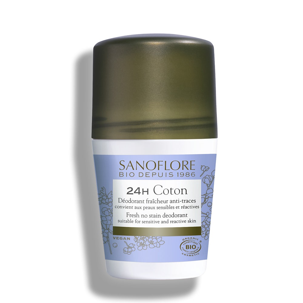 Deodorant 24h Coton Bio 50ml Deodorants Sanoflore