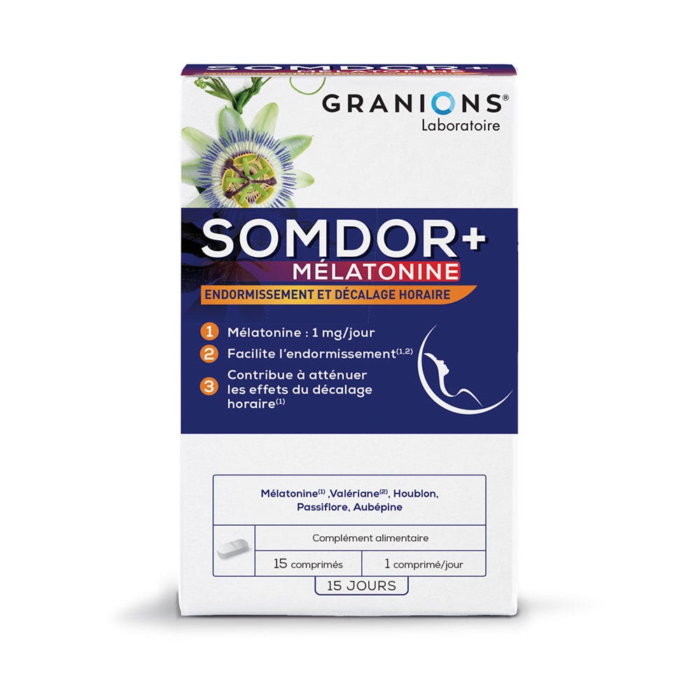 Somdor+ Melatonine 15 Comprimes Granions