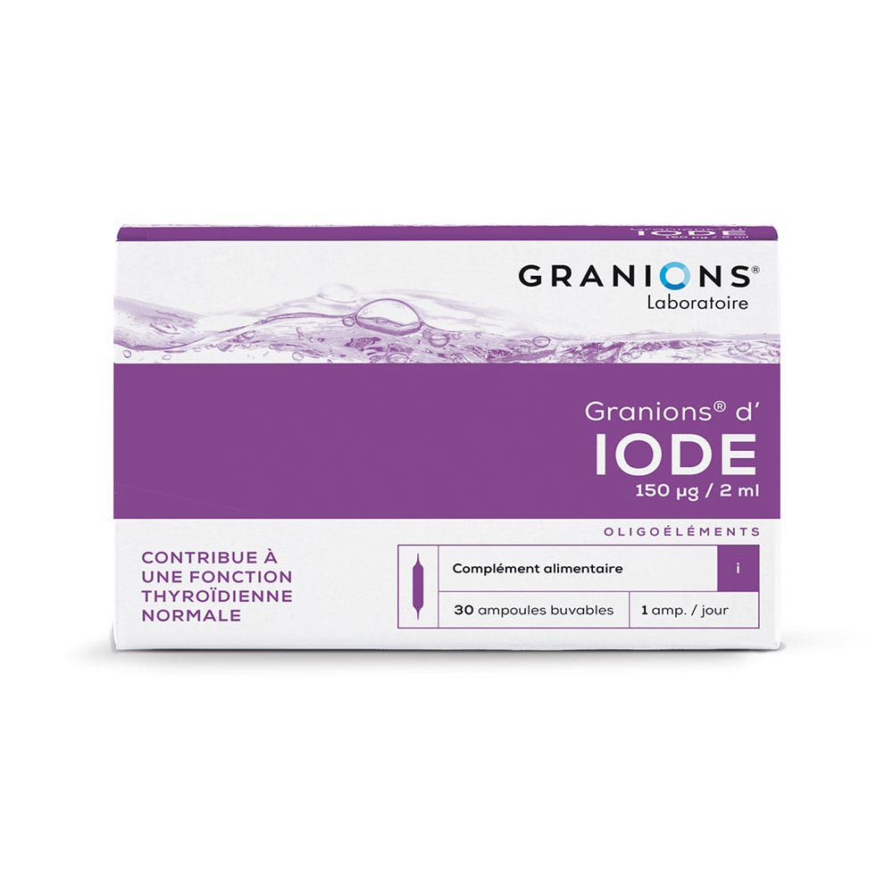 Granions D'iode 30 Ampoules de 2ml