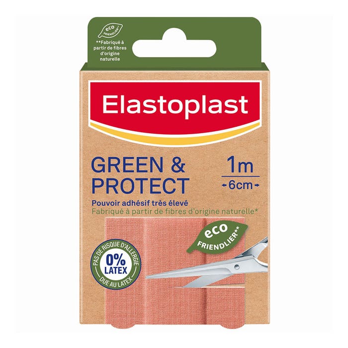 Bandes à découper 10x6 cm Green & Protect 0% Latex Elastoplast