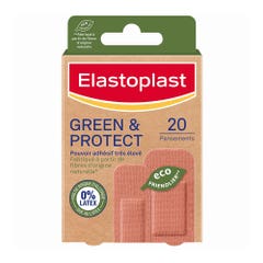 Elastoplast Green & Protect 0% Latex 20 pansements - 2 formats 20 pansements