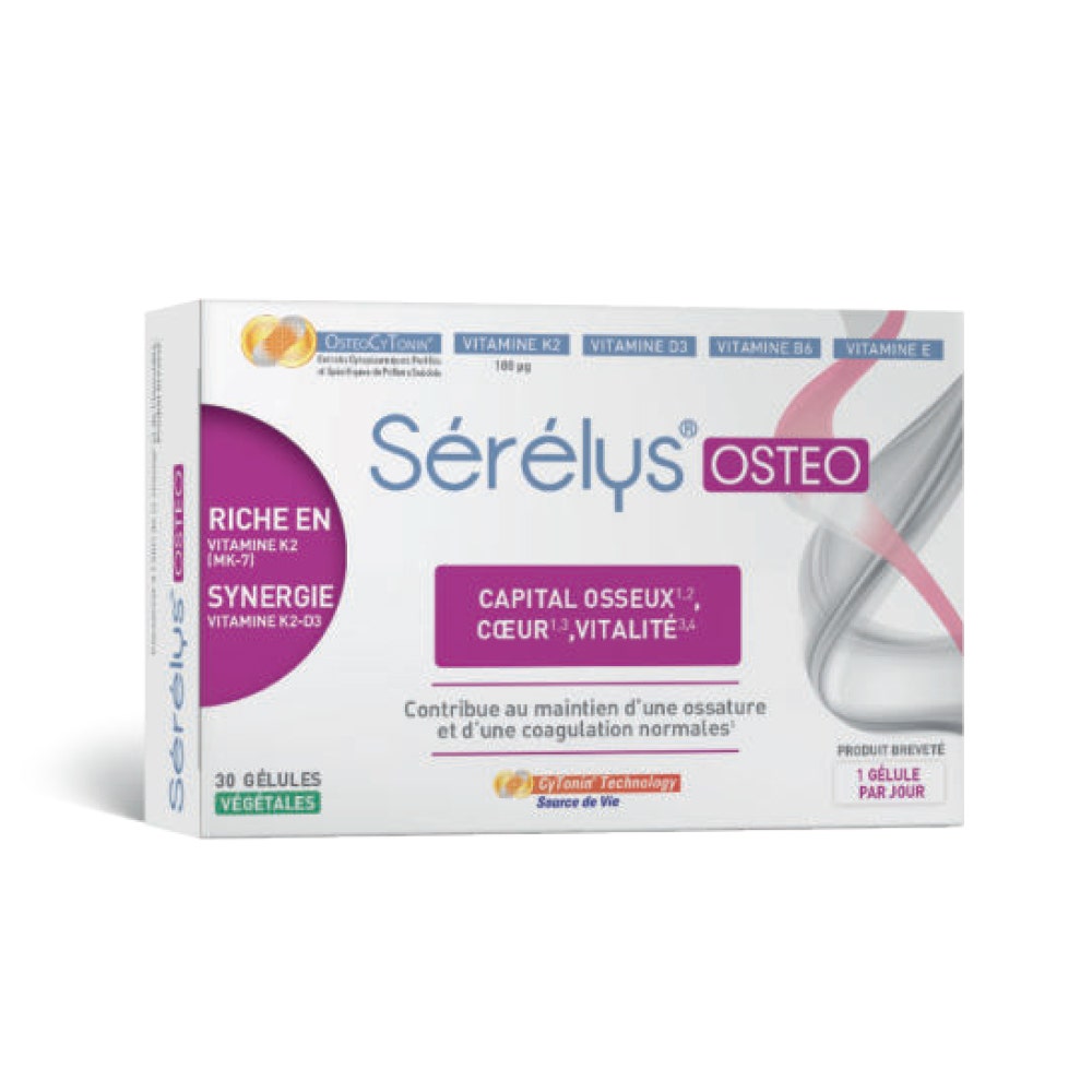 Serelys Pharma Capital Osseux, Coeur, Vitalité Ostéo 30 gélules végétales