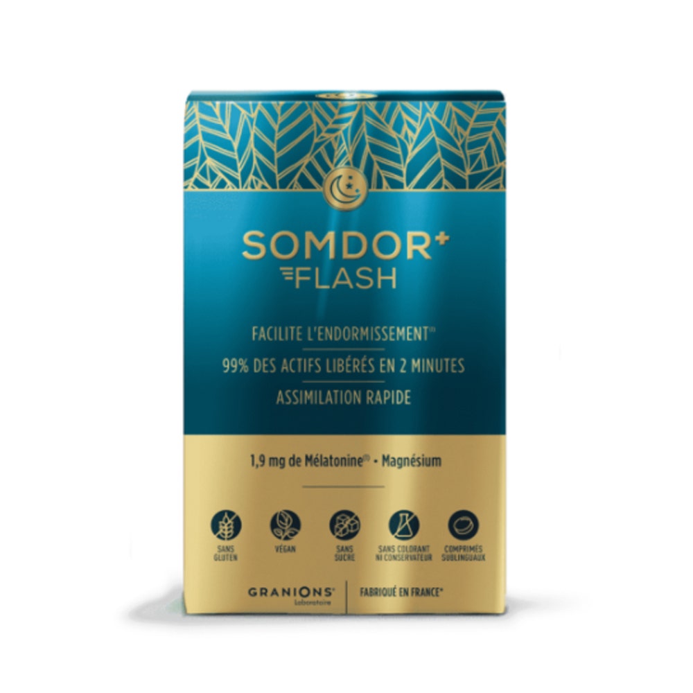 Ea Pharma SOMDOR+® Mélatonine Flash 20 comprimés