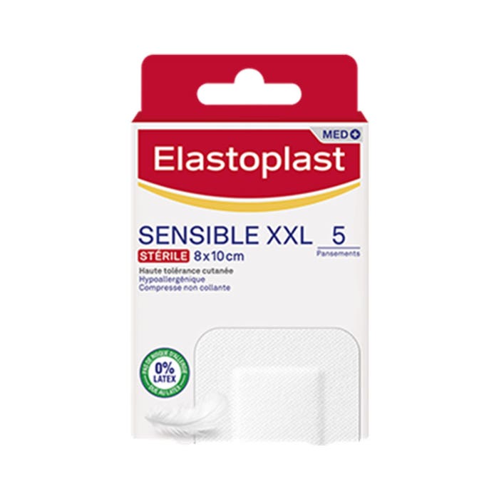 Pansements Sensible XXL 10x8cm x5 Elastoplast