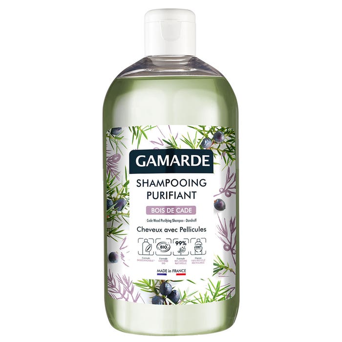 Shampooing Purifiant Bio Bois De Cade Anti-pellicules 500ml Gamarde
