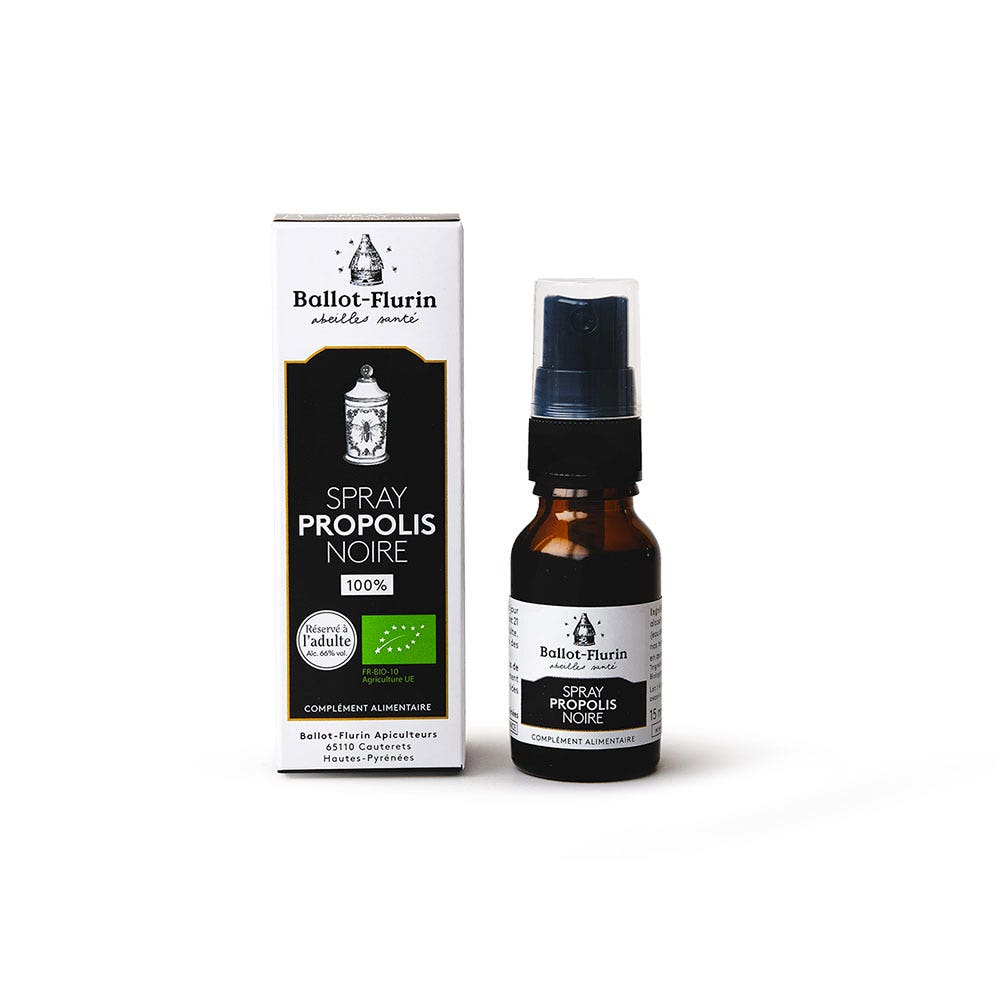 Ballot-Flurin Spray A La Propolis Noire Bio 15ml