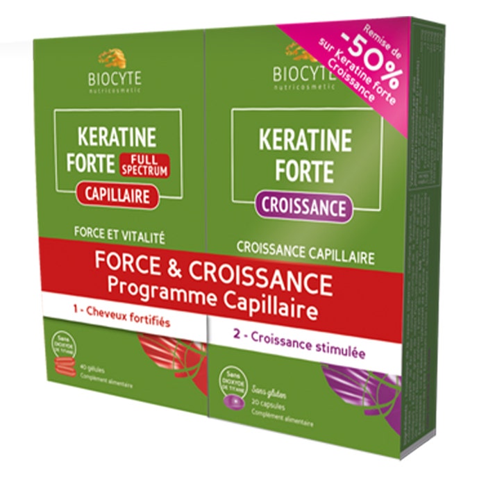 Duopack Keratine Full Spectrum + Croissance Biocyte