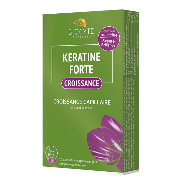 Keratine Forte Croissance 20 Capsules Biocyte
