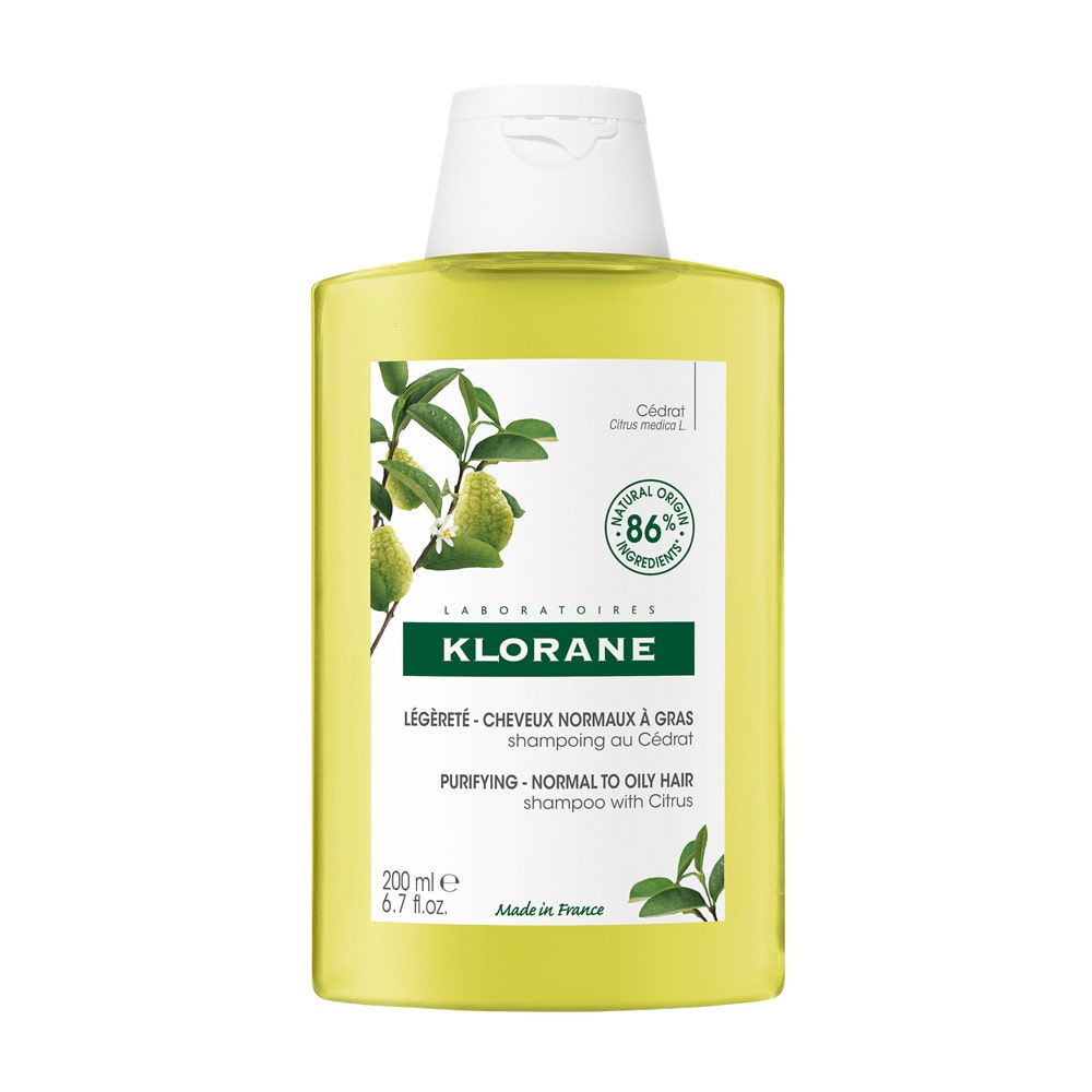 Klorane Cedrat Shampoing Légèreté Assainissant Cheveux normaux regraissant vite 200ml