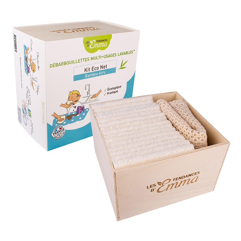 Les Tendances D'Emma Eco Net Kit Debarbouillettes Coton Bio x15