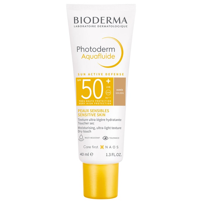 Bioderma Photoderm Texture Ultra-légère Hydratante SPF50+ Teinté Aquafluide Peaux sensibles 40ml