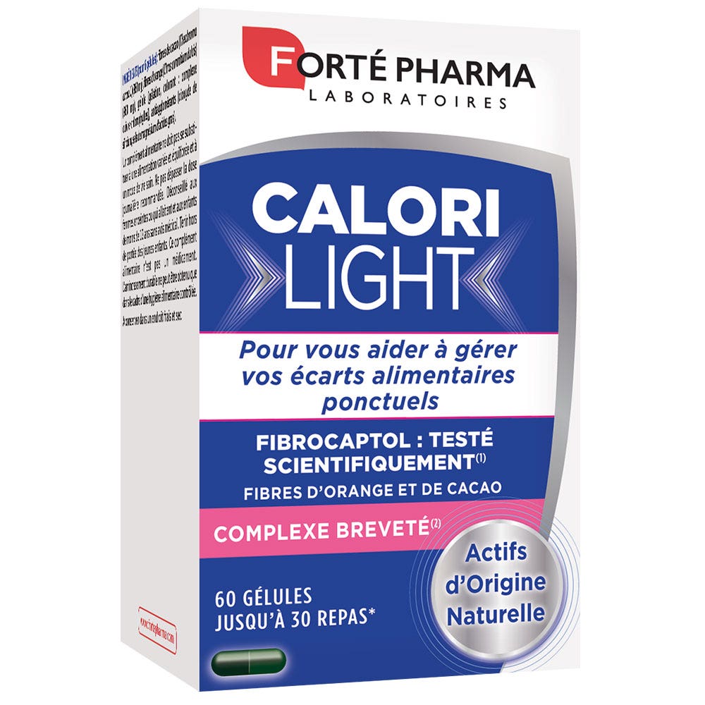 Forté Pharma CaloriLight Minceur Capteur de Graisses Fibres Nopal 60 gélules