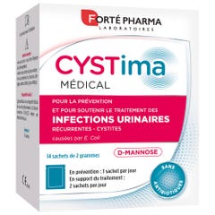 Forté Pharma Cystima Infections Urinaires D-Mannose 14 sachets