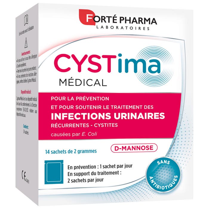Forté Pharma Cystima Infections Urinaires D-Mannose 14 sachets