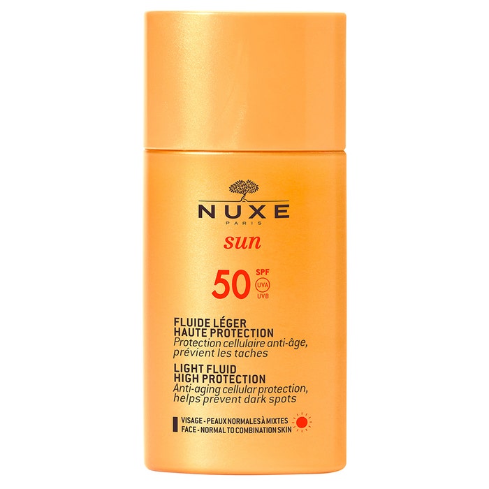Nuxe Sun Fluide Leger Haute Protection Spf50 Peaux Normales A Mixtes 50ml