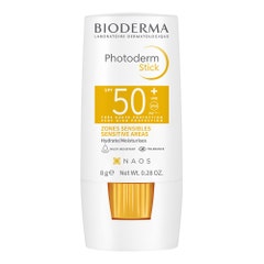 Bioderma Photoderm Stick SPF50+ Hydrate et adapté aux zones sensibles 8g