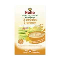 Holle Pural Bouillie 3 céréales Bio Dès 6 mois 250g