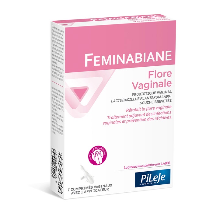 Feminabiane Pileje - Flore Vaginal 7 Comprimes Vaginaux - Easypara