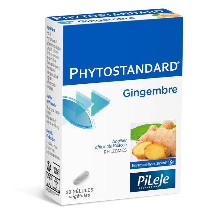 Gingembre 20 gélules Phytostandard Pileje