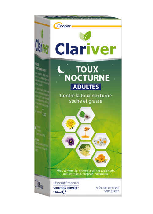 Clariver Sirop Toux Nocturne Adulte 150ml