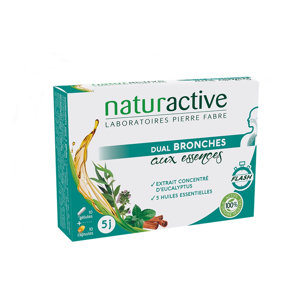 Naturactive Dual Bronches 10 gélules + 10 capsules
