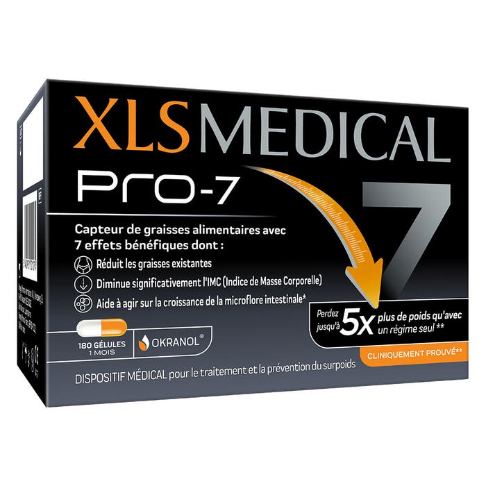 Xl-S Pro 7 - Aide à la Perte de Poids Medical x180 gélules