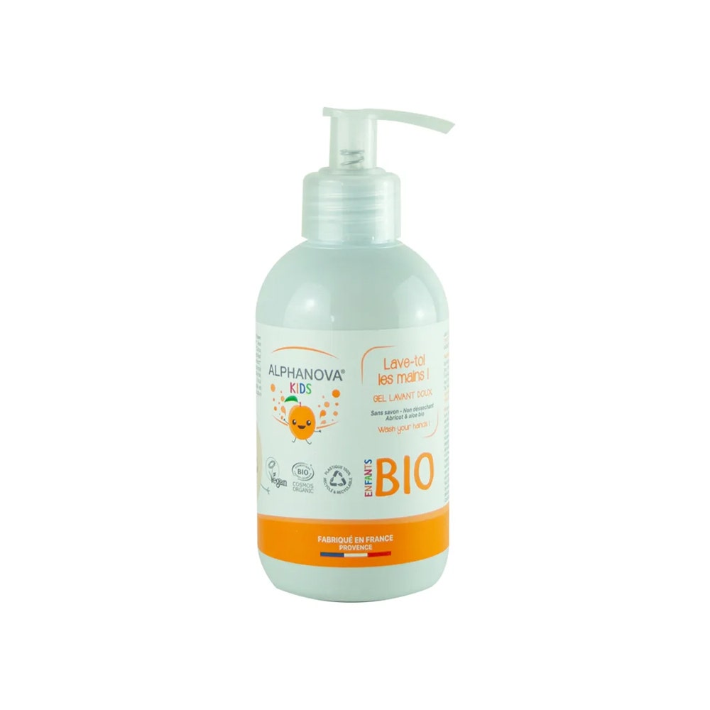Alphanova Kids Gel Lavant Doux Lave Toi Les Mains Abricot 250ml