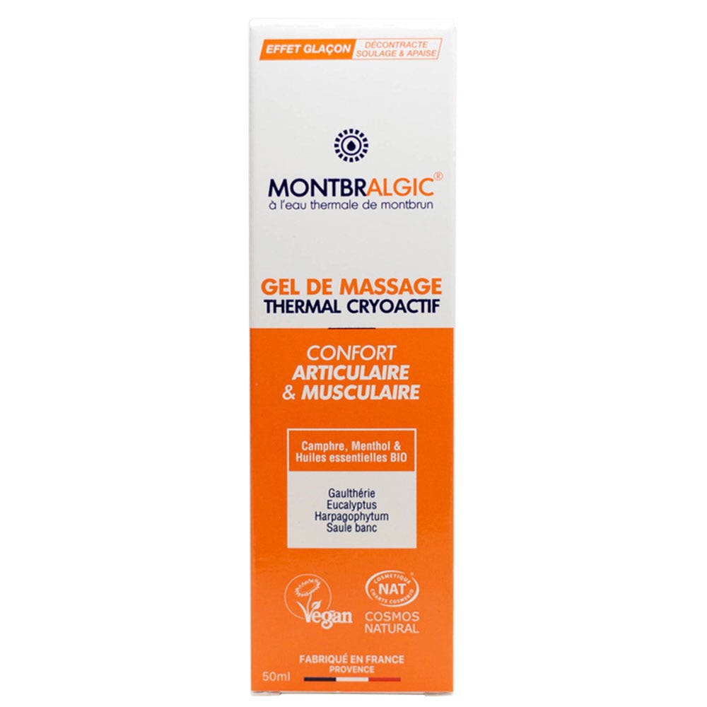 Montbrun Gel de massage thermal cryoactif 50ml