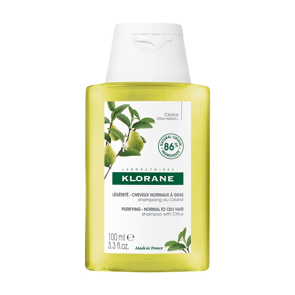 Klorane Shampoing Légèreté Assainissant Cheveux normaux regraissant vite 100ml