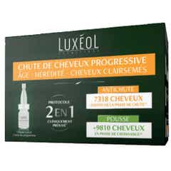 Luxeol Chute de Cheveux Progressive 2en1 14 fioles de 6ml
