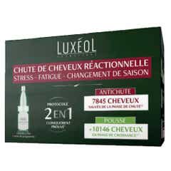 Luxeol Chute de Cheveux Réactionnelle 2en1 14 fioles de 7ml