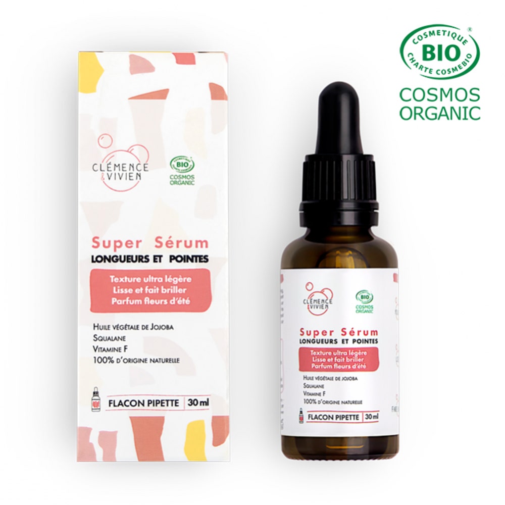 Clemence&Vivien Super sérum longueurs et pointes Bio 30ml