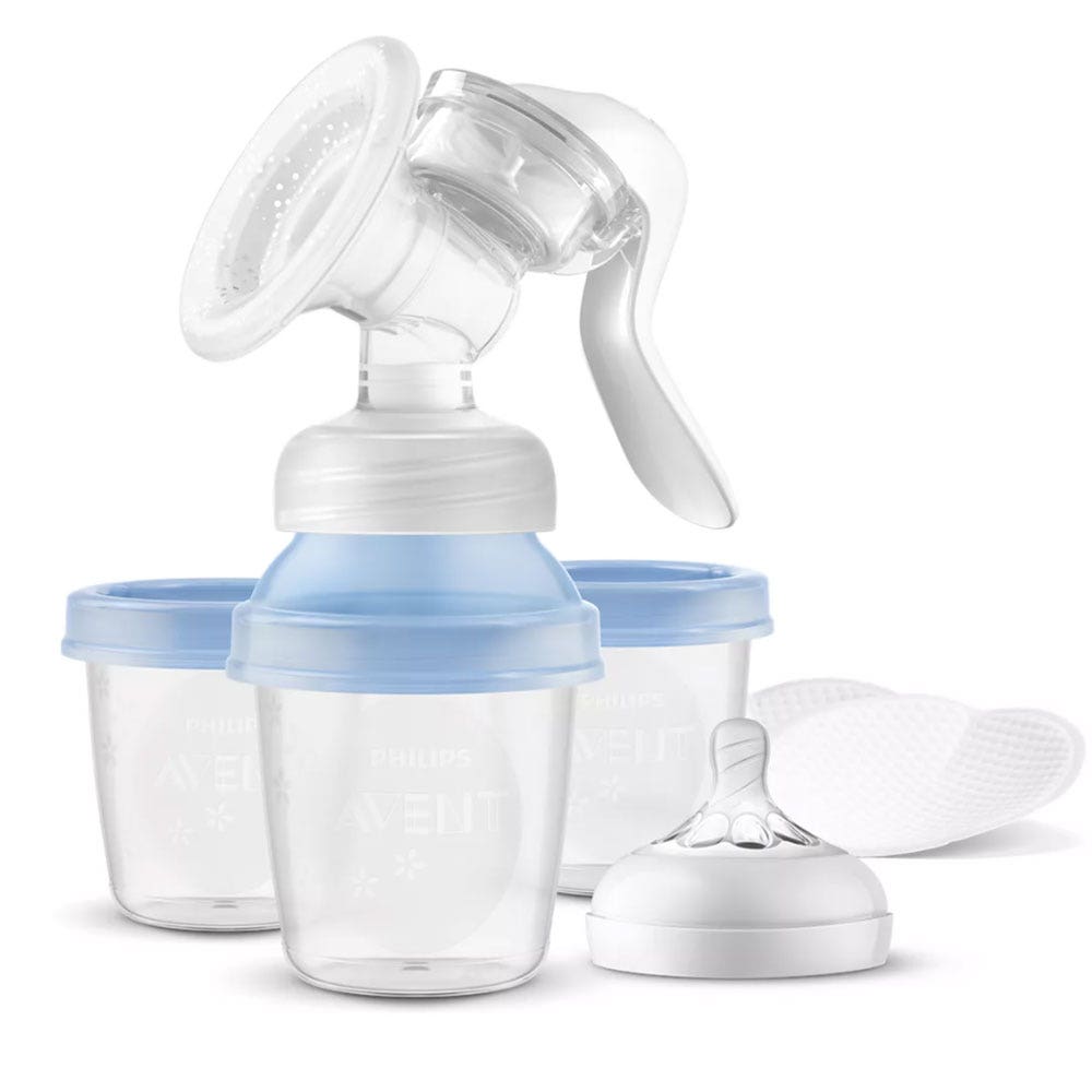Avent Natural Response Tire-lait manuel + pots SCF430/13