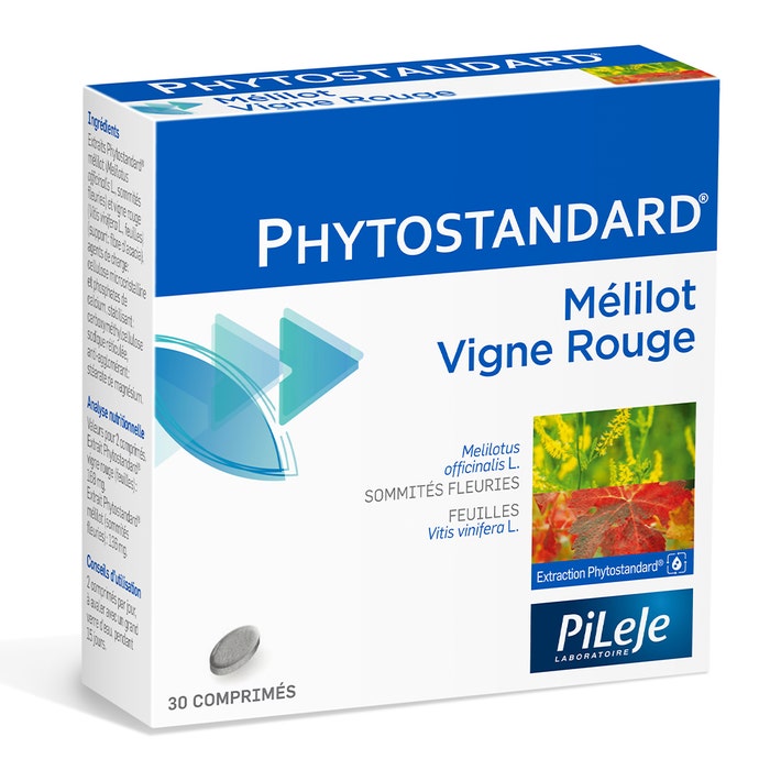 Pileje Phytostandard Melilot Vigne Rouge 30 Comprimés