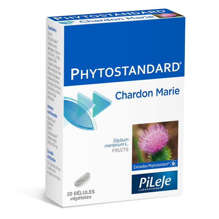 Pileje Phytostandard Chardon Marie Bio 20 gélules