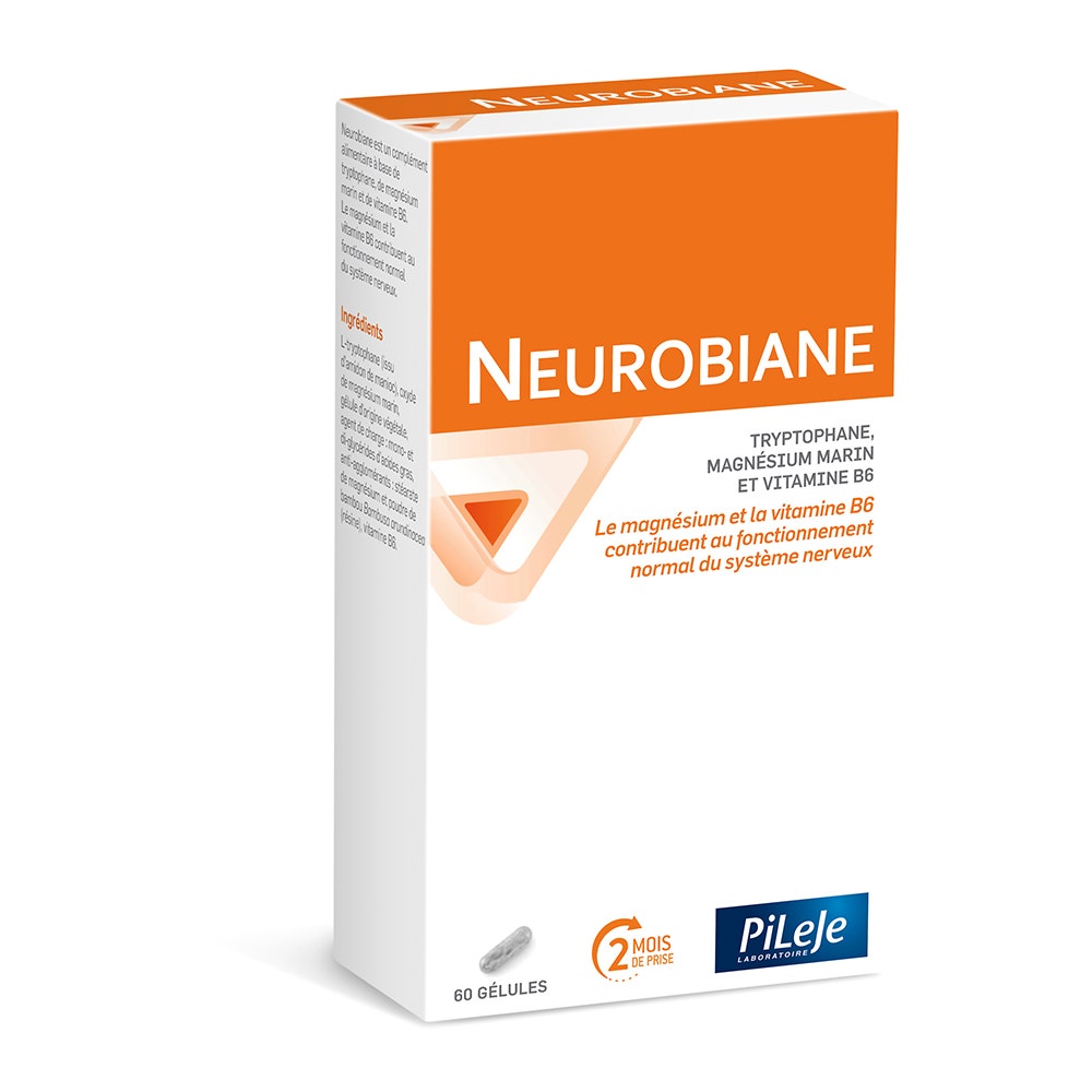 Pileje Neurobiane Magnésium marin et vitamine B6 60 gélules