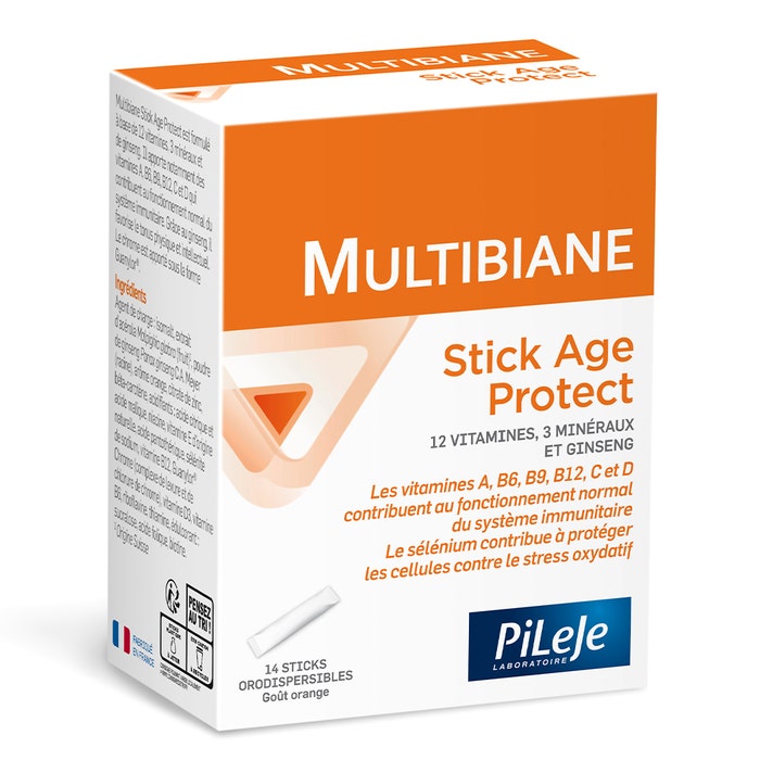 Pileje Multibiane Age Protect 14 Sticks Orodispersibles