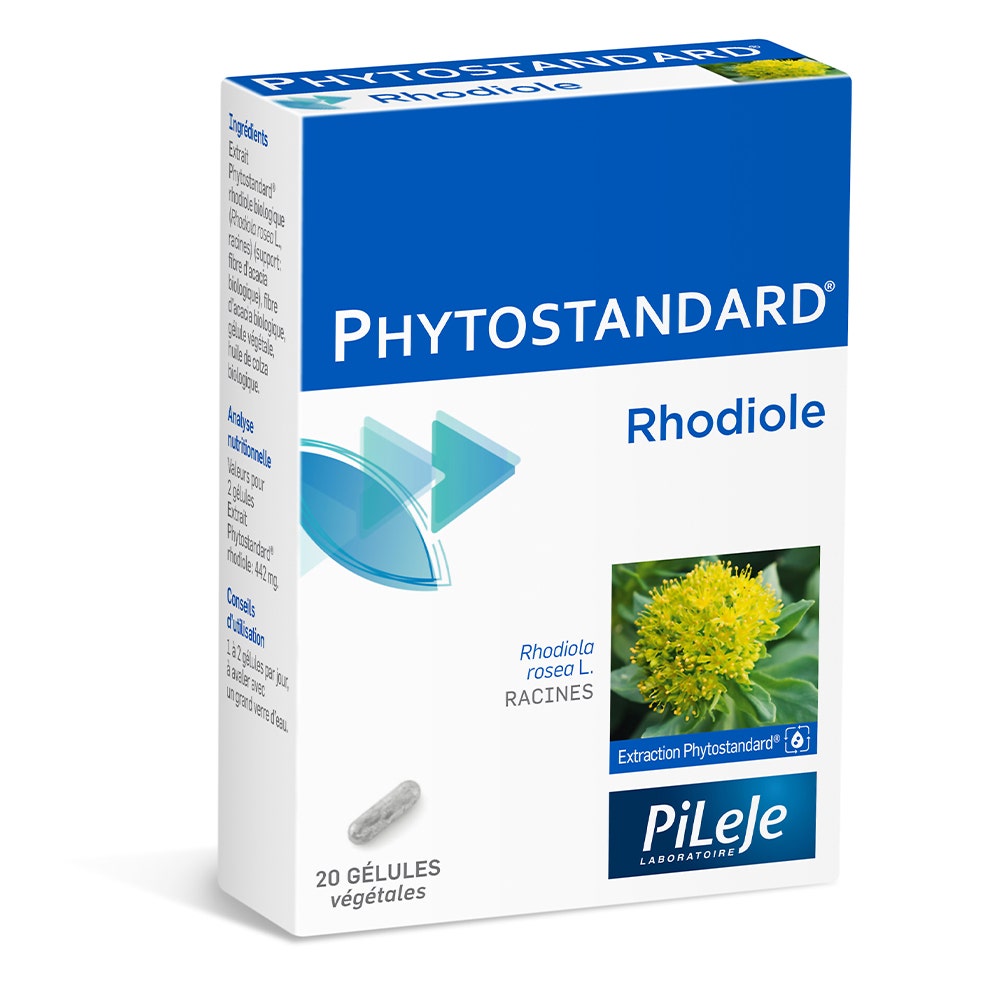 Pileje Phytostandard Rhodiole Bio 20 gélules