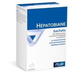Pileje Hepatobiane Peptides de pois, plantes et vitamines B 20 sachets